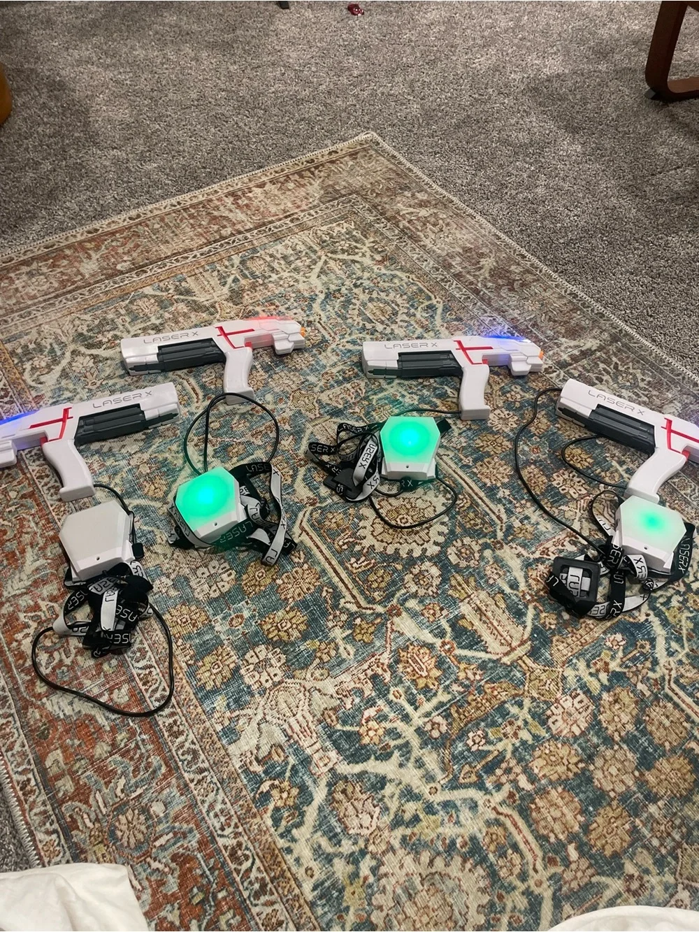 Laser X set of 4 Laser Tag Blasters with Lighted Sensors (4-Pack)